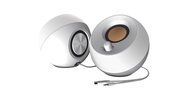 REXTECH CREATIVE Pebble Modern 2.0 USB Desktop Speakers Black / White