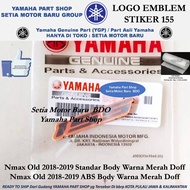 MERAH Logo Emblem Sticker 155 BV4-30 Body Matte Red Color Nmax N Max Old Original Yamaha Bandung