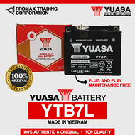 YUASA YTB7L (YB7BL) Motorcycle Battery Maintenance Free for TMX 125 Alpha / Honda CB125