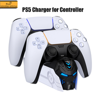 DinoFire Controller Charger Fast Charging Station For PS5 Gamepad Stand Docking Station for PlayStation 5 Controllers