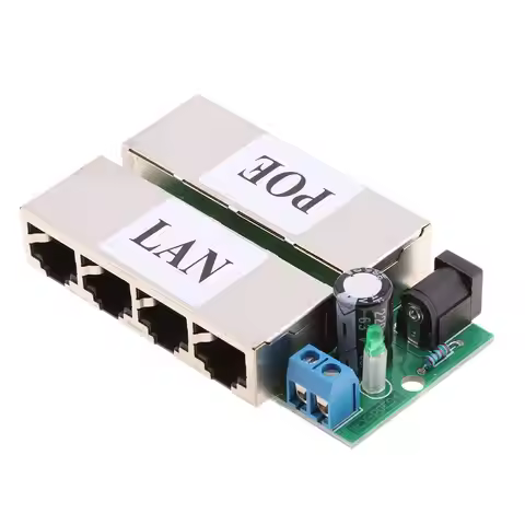 4 Ports Power Over Ethernet PoE Injector Passive Power Supply Module
