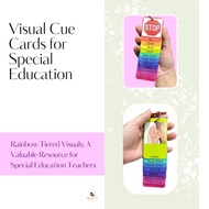 Rainbow Tiered Visuals Special Education Tool Cue Cards Classroom Management
