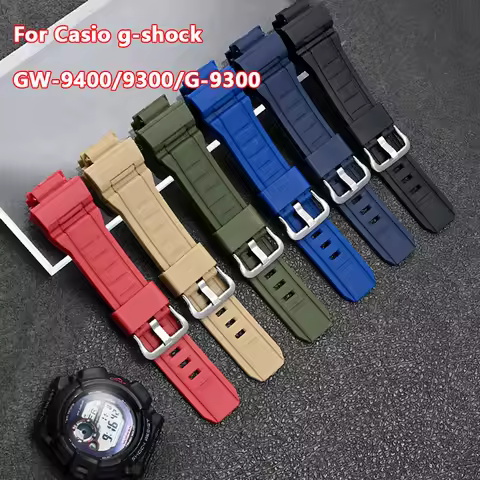 Resin Rubber Strap for Casio G-Shock GW-9400 GW-9300 G-9300 Replacement Camouflage Silicone Waterpro