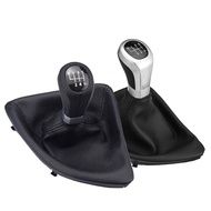 5 Speed 6 Speed Car Manual Gear Shift Knob Shifter Lever Handball Black Gaiter Boot Cover For BMW E8