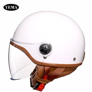 หมวกกันน็อคไฟฟ้าแบบมอเตอร์ไซค์ 355S สำหรับผู้ชายและผู้หญิง หมวกกันน็อคแบบครึ่งหน้า น้ำหนักเบา ทนทาน