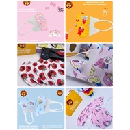 Ready stock (4-12year) Cartoon 3D Disposable 3ply Face Mask for Baby/kids