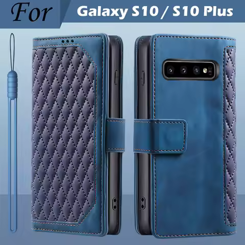 For Samsung Galaxy S10 Case book Wallet Flip Leather Phone Case For Samsung Galaxy S10 Plus S10Plus 