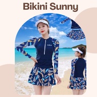 [Size M,L,XL] Bikini, women's 2-piece beach swimsuit, charming skirt shape, shorts in beautiful char