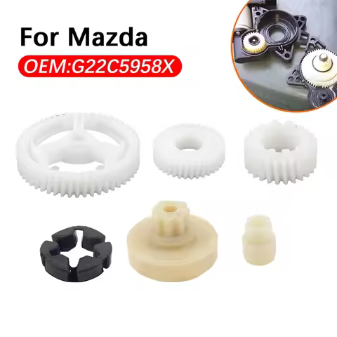 6PCS For Mazda 3 5 6 CX7 CX8 CX9 Front Rear Window Regulator Motor Repair Gear Kit G22c5958x Car Acc