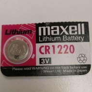 Maxell CR1220 Lithium Battery Made in Japan