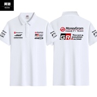 2026 NEW Haas F1 Team Clothing Haas Racing Clothing Fans Polo Shirt Mens Collar Leading Short Sleeve