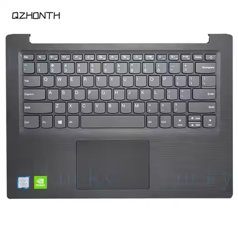 f New For Lenovo V14-IIL V14-IGM Palmrest Upper Case w/ Keyboard (2019 Year) Gray