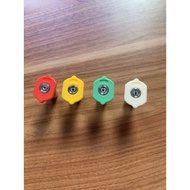 Angle nozzle for mounting guns and spray guns of high pressure car washers - 1/4 inch quick connecti