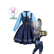 Animal City Judy Hopps Police Officer Cosplay Costume