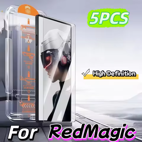 5Pcs For ZTE Nubia Redmagic Red Magic 8 8S 9 9S 10 10S 5G Screen Protector 9H Tempered Glass Film Fu