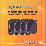 Freewell DJI ACTION 2 FILTERS – BRIGHT DAY [ND8/PL ND16/PL ND32/PL ND64/PL]Freewell ND Filter [FWOA2