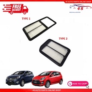 Air Filter Perodua Axia 1.0 2014-2017 Axia SE Facelift 17801-BZ100 17801-BZ140