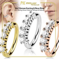 Earrings Korean Subang Telinga Subang Hidung Nose Stud Diamond Earring Stud Earring Hoop Earring Ema