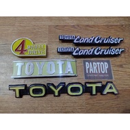 TOYOTA ​[COMPLETE SET] Logo Emblem Package Land Cruiser Hardtop FJ40 BJ40TOYOTA