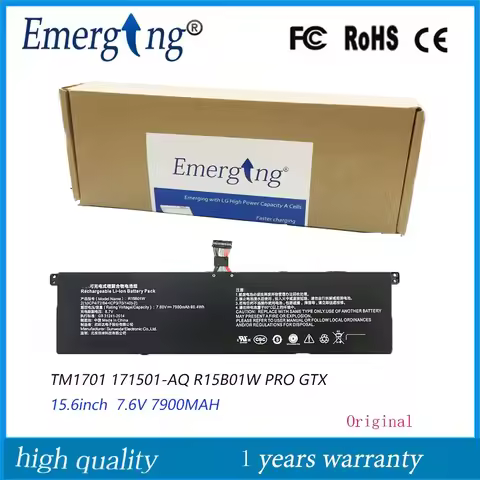 7.6V 7900mah 60.04W New R15B01W Laptop Battery For Xiaomi Pro i5 15.6inch R15B01W