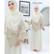 ABAYA NAWILA WITH SHAWL EXCLUSIVE | JUBAH ABAYA PLUS SIZE