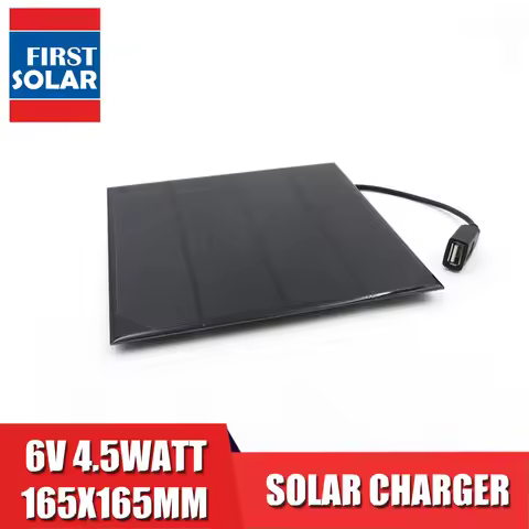 6V 4.5Watt 750mAh Solar Panel Charger Monocrystalline Solar Cell DIY Bluetooth speaker Powebank Digi