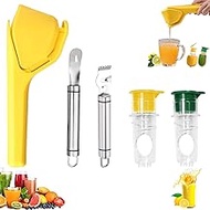 Lemon Squeezer, Effortless Manual Flat Lime Juicer Squeezer, Hand Citrus Press, Stainless Steel Oran