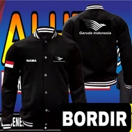 Garuda Indonesia embroidered jacket Garuda Indonesia baseball jacket Garuda Indonesia varsity jacket