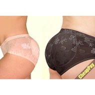 (Q6657)real video of lace padded butt pants with removable foam