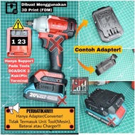 Adaper/Converter Baterai Ingco/Total (P20S) U/ Tools DCA/DCK 20V
