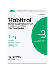 Habitrol Nicotine Transdermal System Patch | Stop Smoking Aid | Step 3 (7 mg) | 14 Patches | (2 Week