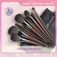 OVW Cream Powder Blusher Brush Synthetic Hair Eyeshadow Make up Brush 15PCS ZH00015