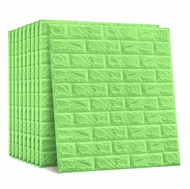 PAKET MURAH! Wallpaper Dinding 3D Brick Foam White PREMIUM QUALITY Anti Air dan Noda / Sticker Wallp