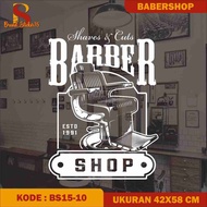 Wall Stickers Cutting Barber ShoP Haircut Vinyl Wall Glass Decoration ShoP Shaving Place ((MK))