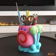 Gary The Snail Pen Holder SpongeBob Cartoon Desk Organizer | Kawaii 3D Printed Stationery Storage Fo
