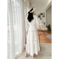 PROMO BULAN MARET safrina dress lafreya dress gamis putih white maxi dress katun bordir gamis eyelet gamis import premium dress lfy gamis brukat bangkok maxi mewah dress eyelet gamis lafreya dress pesta