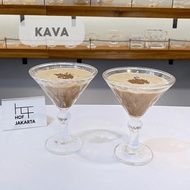 [HOF] KAVA Glass Irish Coffee Martini | Premium Thick Glass Cocktail Glass Bar Cafe Resto
