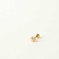 Ozzy Flower Barbell Earring (Gold)