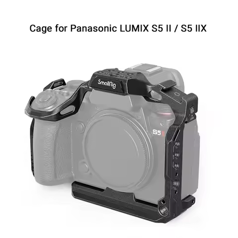 SmallRig S5 II Cage S5IIX Cage for Panasonic LUMIX S5 II / S5IIX with Built-in Quick-Release Plate f