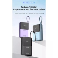 PINENG POWERBANK PN892PD 20000mAh PD 22.5W 20W FAST CHARGING POWERBANK BUILT IN DUAL-CABLE PORTABLE 