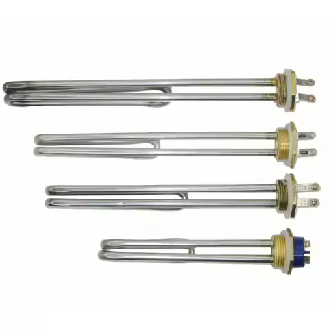 DN25 1500W 2000W 3000W 4000W 220V Screw-In Water Heater Element - Low and High Watt Density