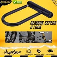 Anti-Theft Bicycle Lock U Lock Bicycle with Key Bicycle Lock Bicycle Accessories