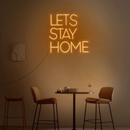 Let's Stay Home | LED霓虹燈 | 發光字 | 禮物 | 可調光