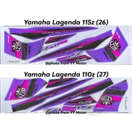Yamaha lagenda srl110z (27) srl115 (26) exp premium quality motor body cover sticker stiker stripe 1