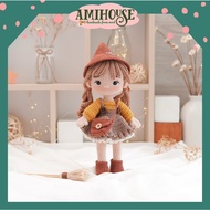 Búp bê Hazel xinh xắn bằng len móc handmade cho bé gấu bông len cotton 100% – Ami House