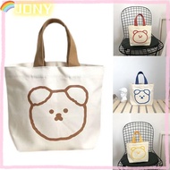 Mini Handbags, Women Small Canvas Bag Storage Bags Bear Canvas Bag,  Tote Food Bag Mini Tote Bag Lunch Bags