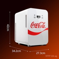 Coca-Cola Car Mini Fridge Retro White Mini Cooling and Heating Box Dual-use for Car and Home Student