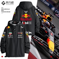 Jaket Perlumbaan Pasukan Formula Satu RedBull Red Bull F1 untuk Lelaki, Barangan Peminat Verstappen,
