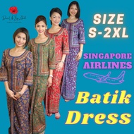 😄New Arrival 💃[READY STOCK] KEBAYA SINGAPORE AIRLINES BATIK DRESS / Singapore Airline Stewardess Uni