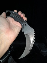 มีดเดินป่า​ 9cr18mov​ คารัมบิด​ มี2แบบ​ให้เลือก​